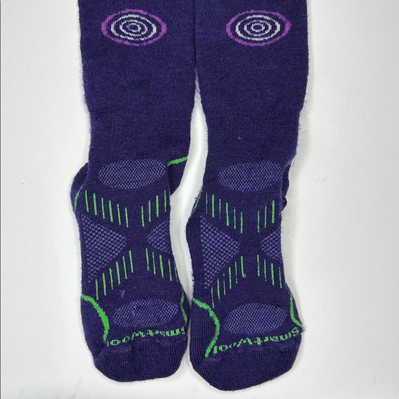 SMARTWOOL Women’s Tall Wool Socks Purple/Green Purple Patterned Socks Medium - Picture 1 of 6